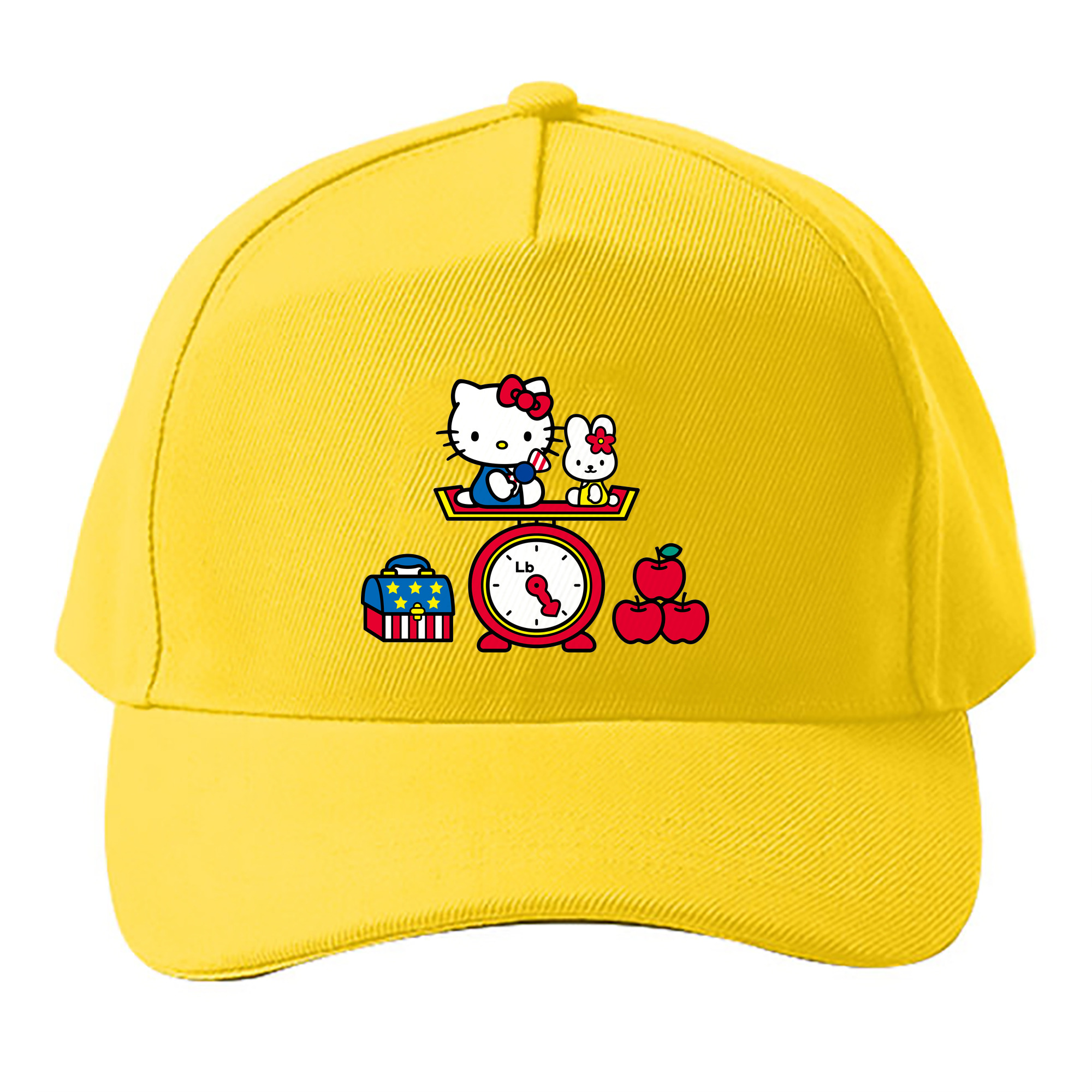 （画像用） Hello Kitty ハローキティ ベースボールキャップ 綿100％ 男女兼用 帽子 スポーツ